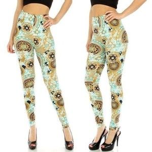 Reg One‎ Size Abstract Tribal Pattern Leggings